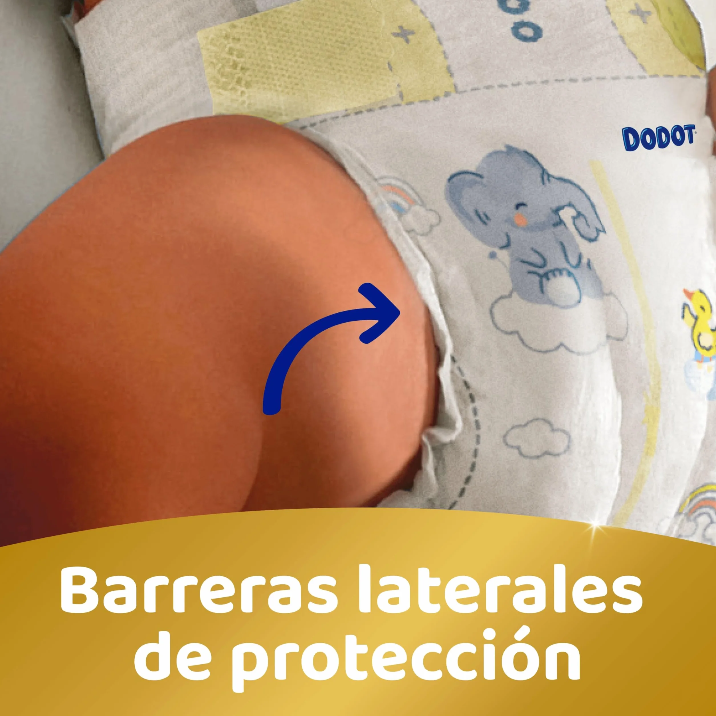 Dodot Pañales Bebé Sensitive Talla 4 (9-14 kg) 192 Pañales + 4 Pants Pack Mensual Protección Antifugas