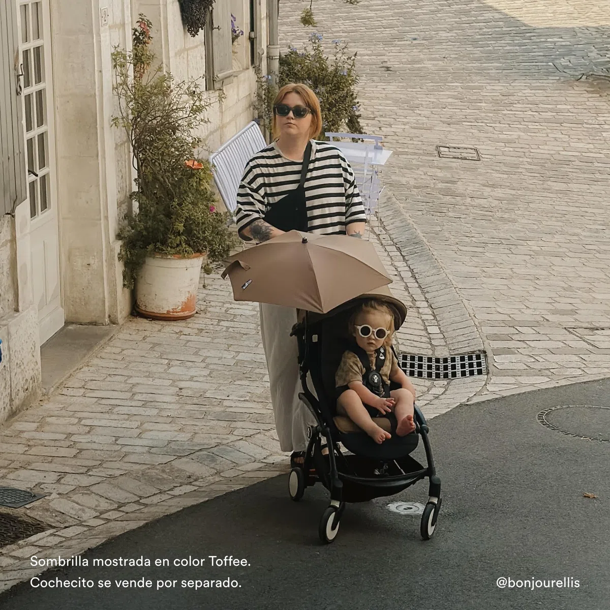 Sombrilla para Stokke YOYO, Black - Protección UPF 50+, opacidad mejorada - Úsala con el cochecito YOYO, con el pack para recién nacidos 0+, el capazo o el pack color 6+