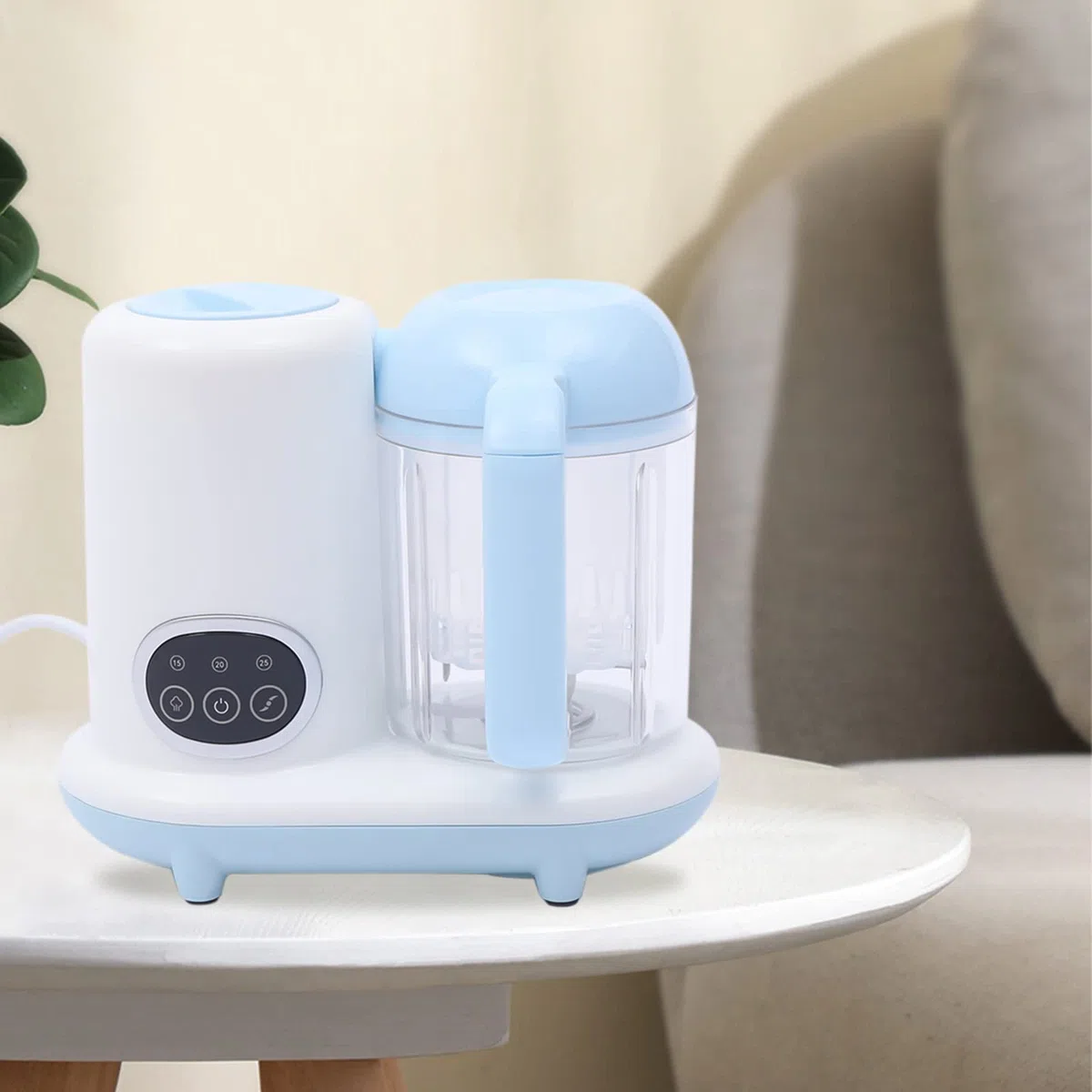 Baby Food Maker Automatic Cocina Batidora Multifunción 10000rpm Temporizador 250ml Robot Cocina Batidora Bebé,Para Mezclar Frutas, Verduras, Cereales, Carne