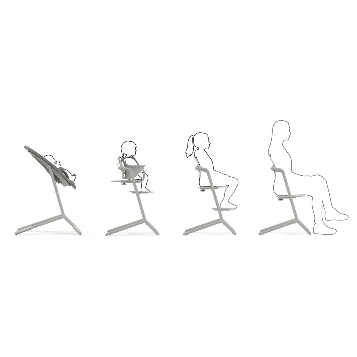 CYBEX Gold LEMO Bouncer Stand, Soporte para CYBEX Hamaca LEMO, Hasta máx. 15 kg, Suede Grey