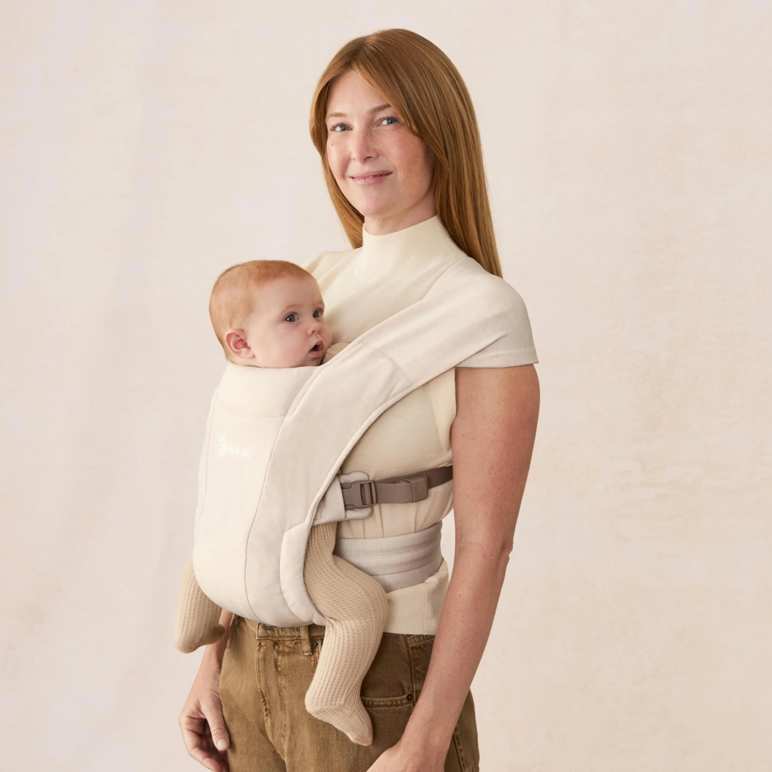Ergobaby Embrace Mochila Portabebe Ergonomica Recién Nacidos, Extra Suave, Ultraligero, Cream