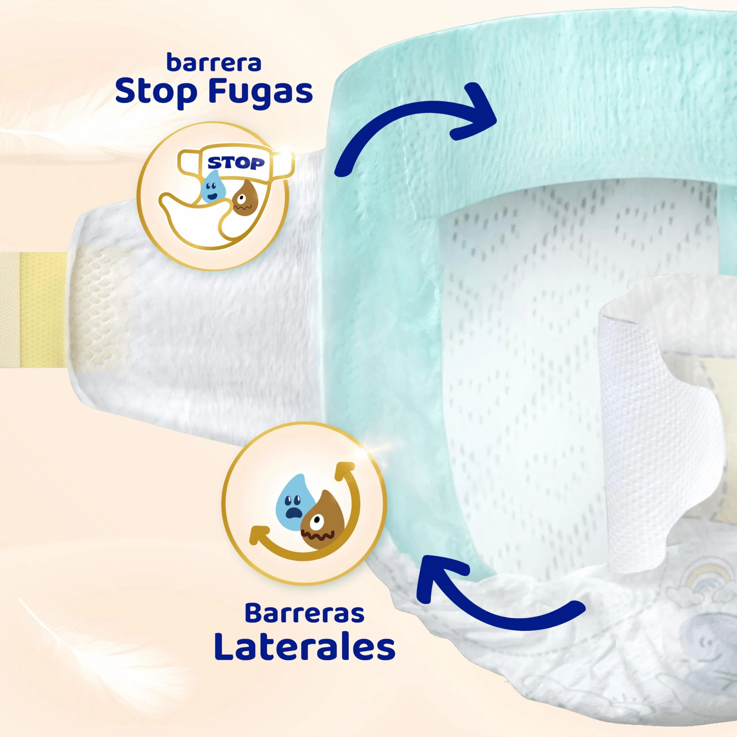 Dodot Pañales Bebé Sensitive Talla 4 (9-14 kg) 192 Pañales + 4 Pants Pack Mensual Protección Antifugas