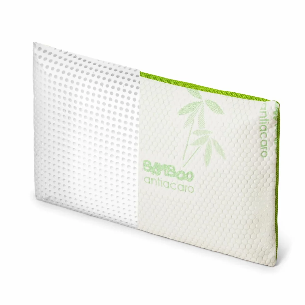 EPSELIA - Cojín para cuna para niños de espuma viscoelástica de bambú ecológico, 60 x 40 x 6 cm, antiasfixia, ergonómico, hipoalergénico y transpirable, tejido Air 3D, cojín para guardería o viaje