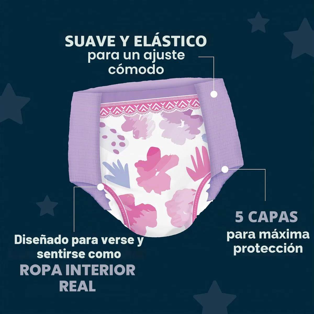 Huggies DryNites - Pañales de noche para enuresis, para niñas de 13 a 17 años (48-60 kg), 27 unidades (3 x 9), paquete mensual