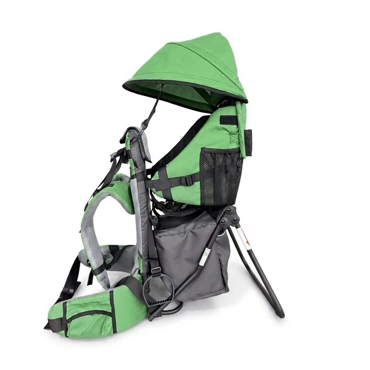 Lil' Boss Mochila Portabebés de Senderismo FASports, Ergonómica para Niños de 20–25 kg, con Techo para Lluvia y Sol, 50 x 38 x 90 cm