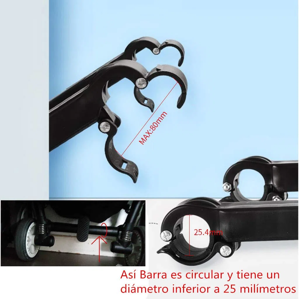 Plataforma Carrito Bebe con Asiento Patinete Carro Desmontable y Ensamblable (Rosa)