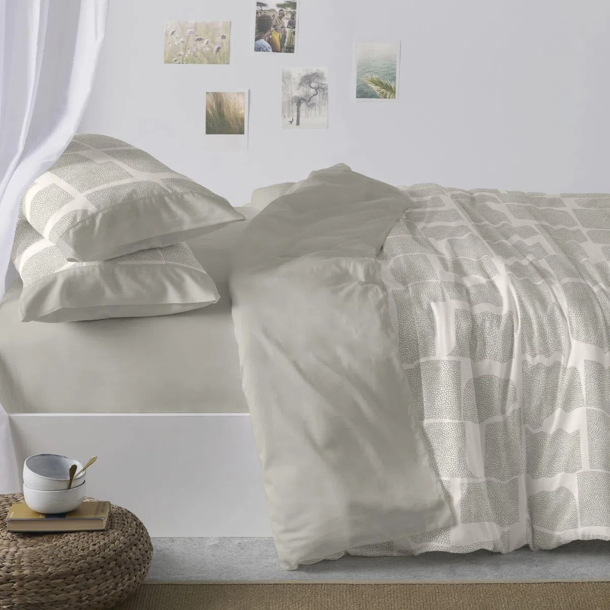 Burrito Blanco | Fundas nórdicas algodón | Cama de 135cm. (+Medidas Disponibles) | Diseño 630 | Color Laurel (135x190/200cm.)