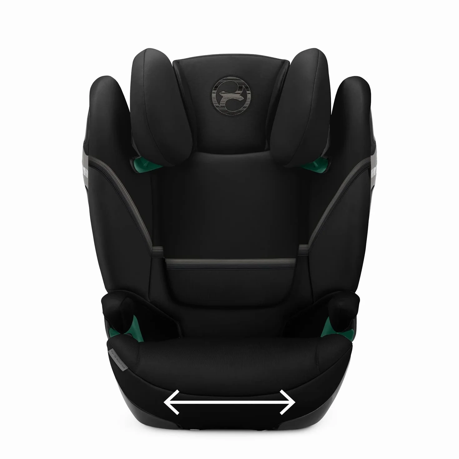 Cybex Gold Silla de coche Solution S2 i-Fix, Para coches con y sin ISOFIX, 100 - 150 cm, De 3 a 12 años aprox. (15 - 50 kg), Negro (Moon Black)