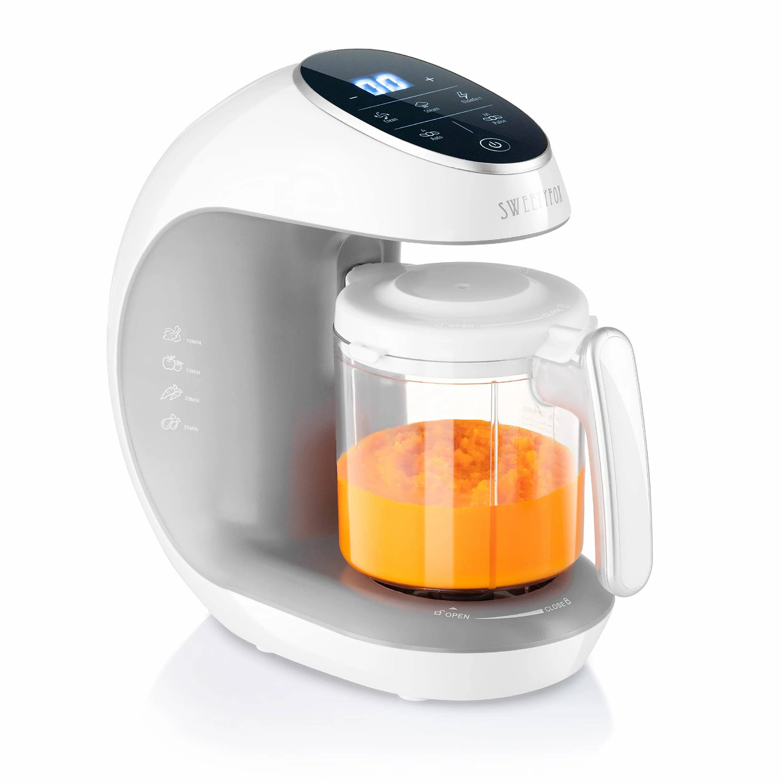 Robot Cocina Bebe - Multifunción 7 en 1 para Bebés - Al vapor, Procesador de Alimentos, Limpieza Automática, Esterilizado, Recalentar, Descongela - Robot de Cocina bebe