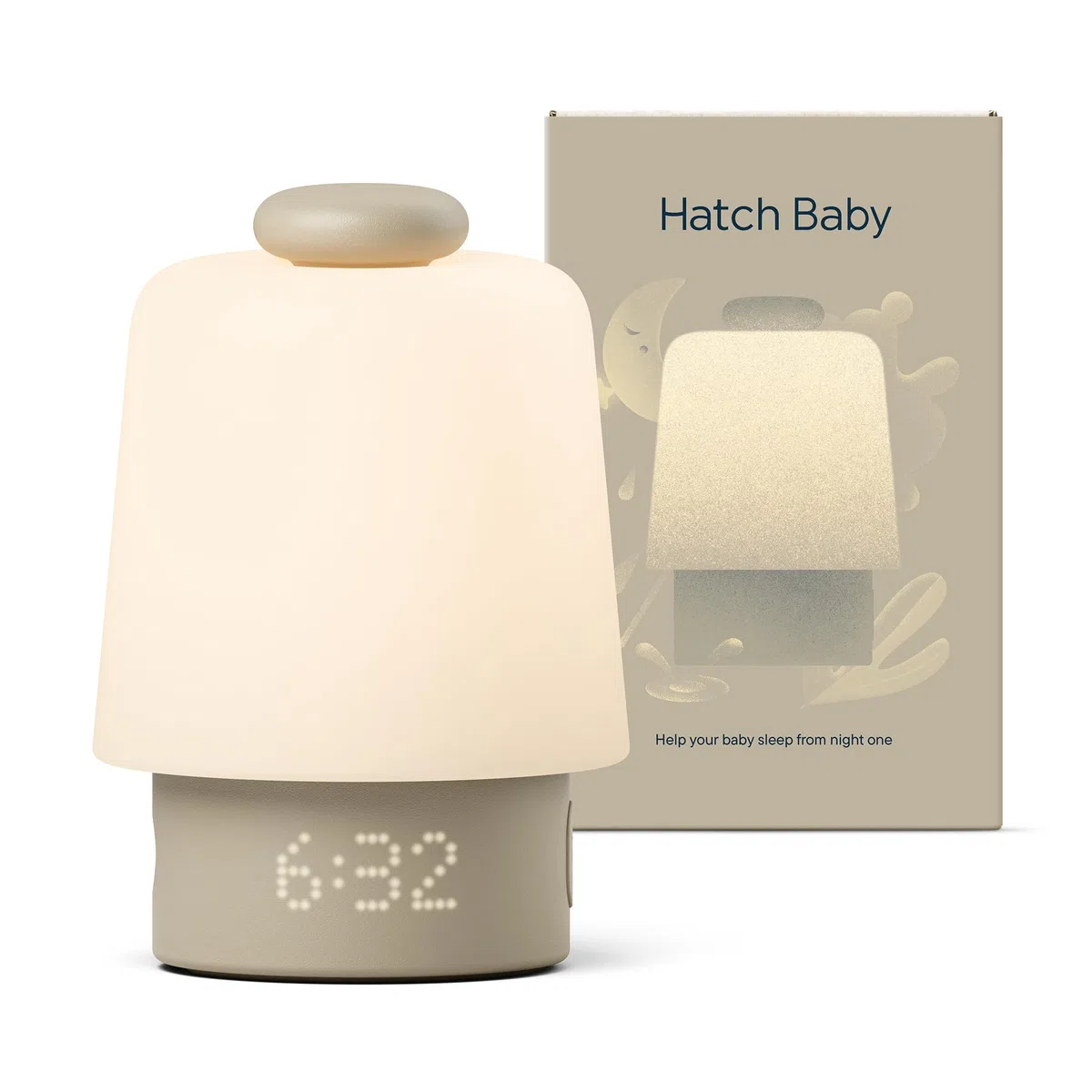 Hatch Baby Soporte para dormir, máquina de sonido, luz nocturna | Registry Essential, constructor de rutinas, reloj despertador de tiempo de aumento, ruido blanco, historias de guardería, dormitorio