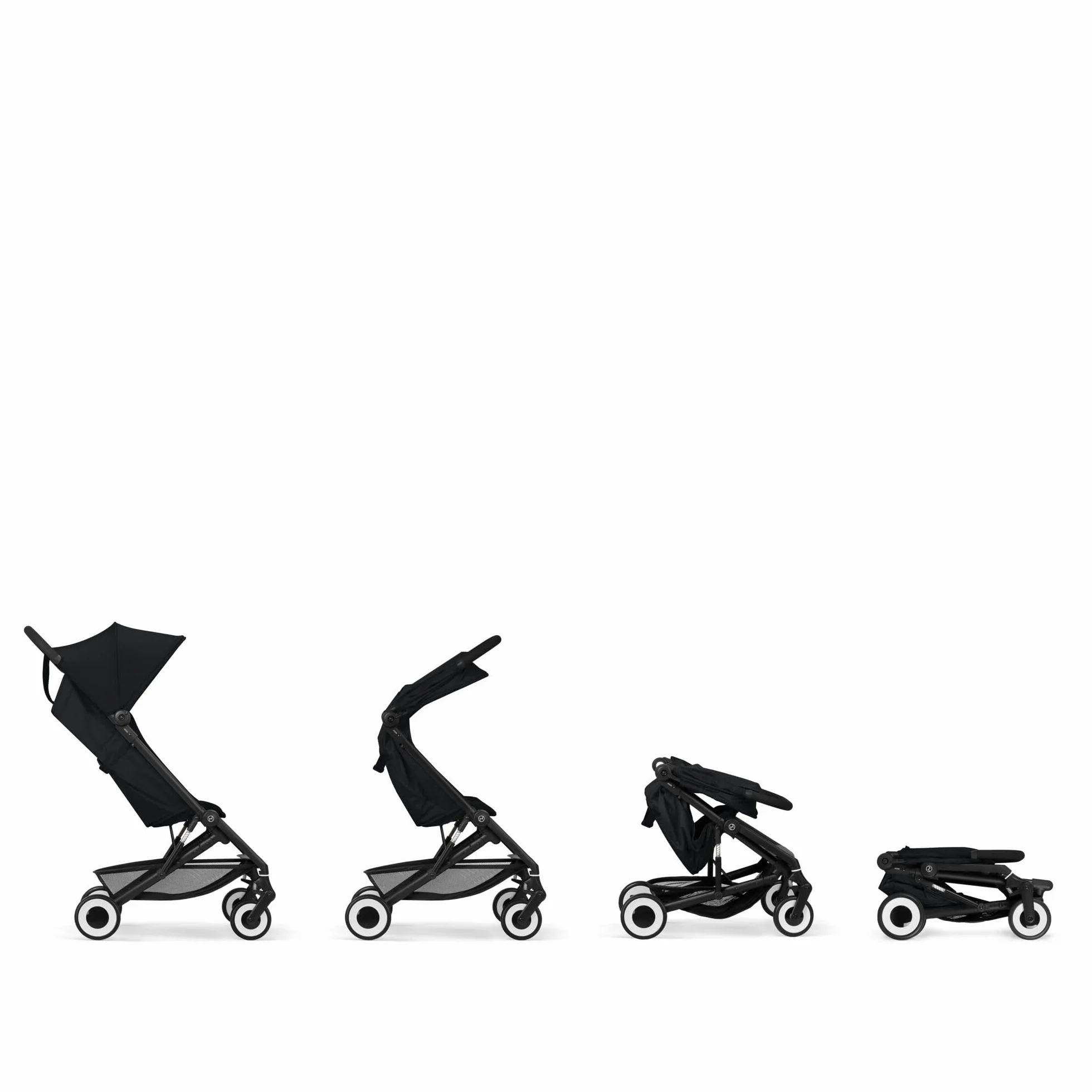 Cochecito CYBEX Gold AGIS, de 6 meses a 4 años aprox. (máx. 22 kg), apto como equipaje de mano, Magic Black (negro)