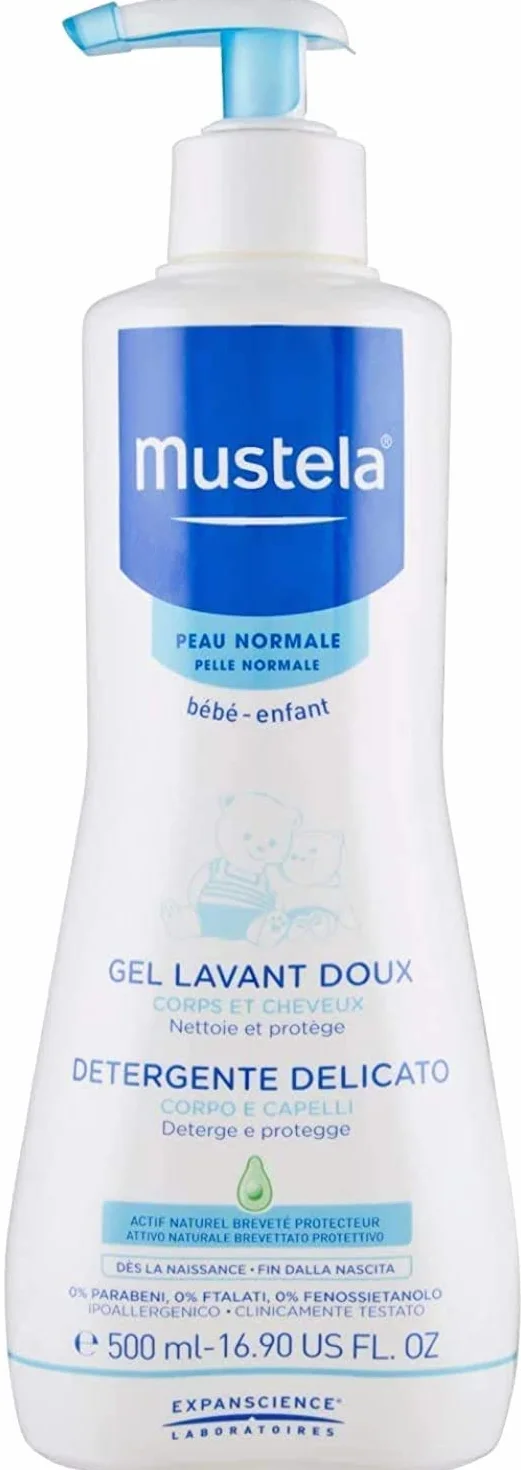Mustela – Gel de limpieza suave para bebé, juego de 3 unidades Talla:3 x 500 mL