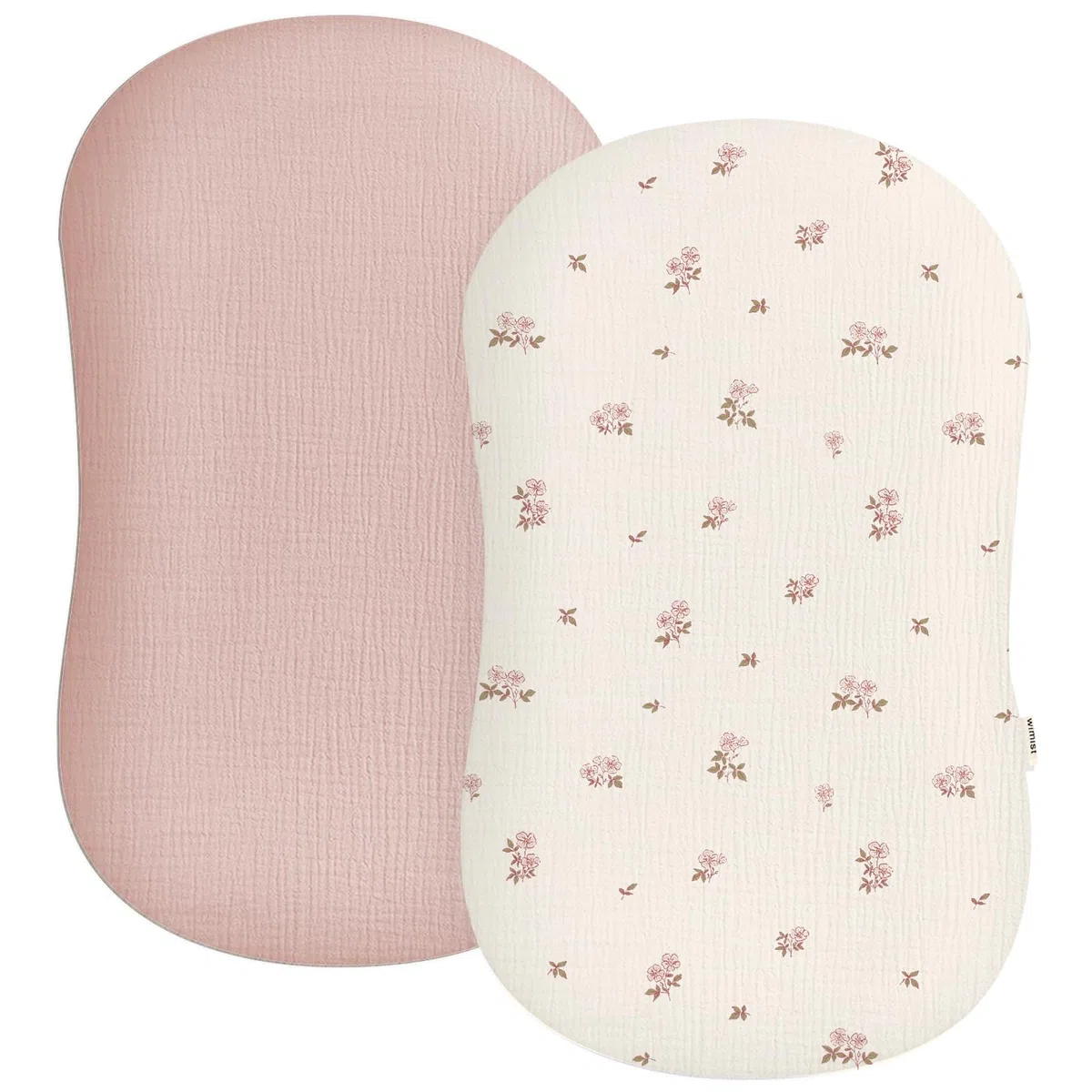Juego de 2 fundas de muselina para tumbona de bebé, suave, transpirable, para recién nacidos, para niños y niñas