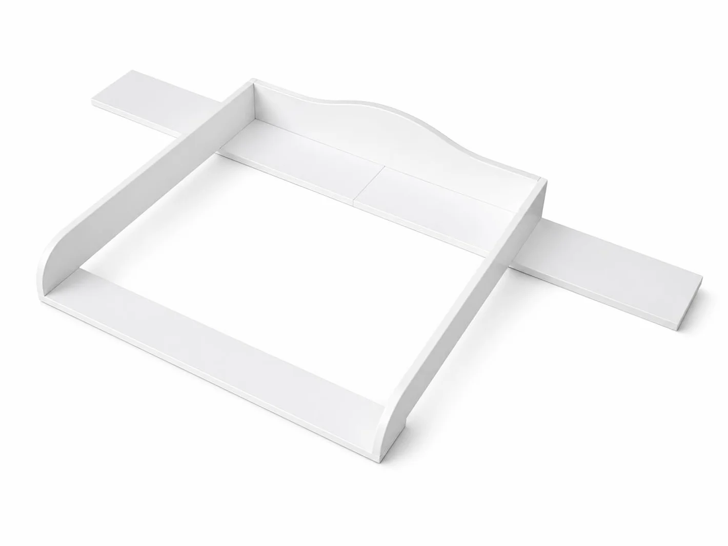KraftKids - Accesorio para cambiador color blanco, compatible con la cómoda Hemnes, de 160 cm de ancho