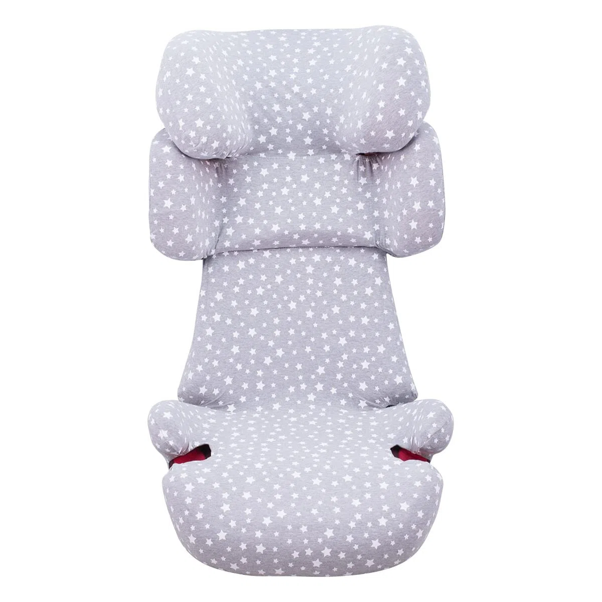 JYOKO Kids Funda de Algodón para Silla de Coche de Niños Compatible con Cybex Solution Fix, 2 Fix (White Star)