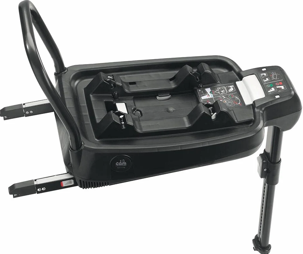 CAM Il Mondo del Bambino - art.S132/T023 - Base 2 en 1 para Silla de Coche - Made in Italy - ideal de 40 a 75 cm - NEGRO