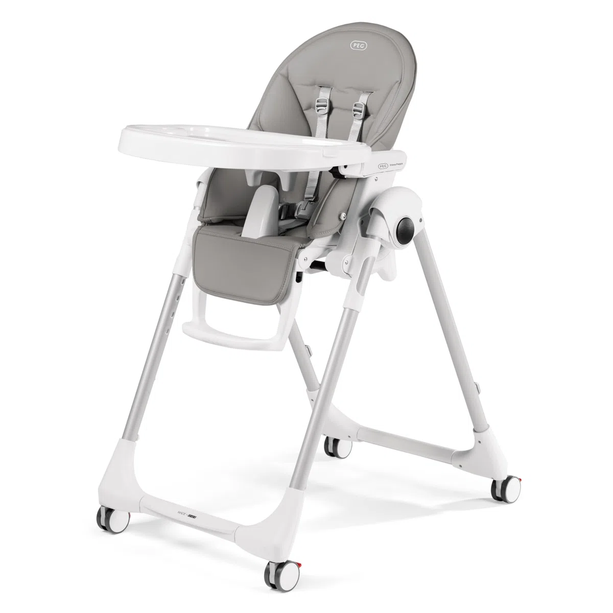 Peg Perego, Prima Pappa Follow Me, Trona, color gris (Ice)