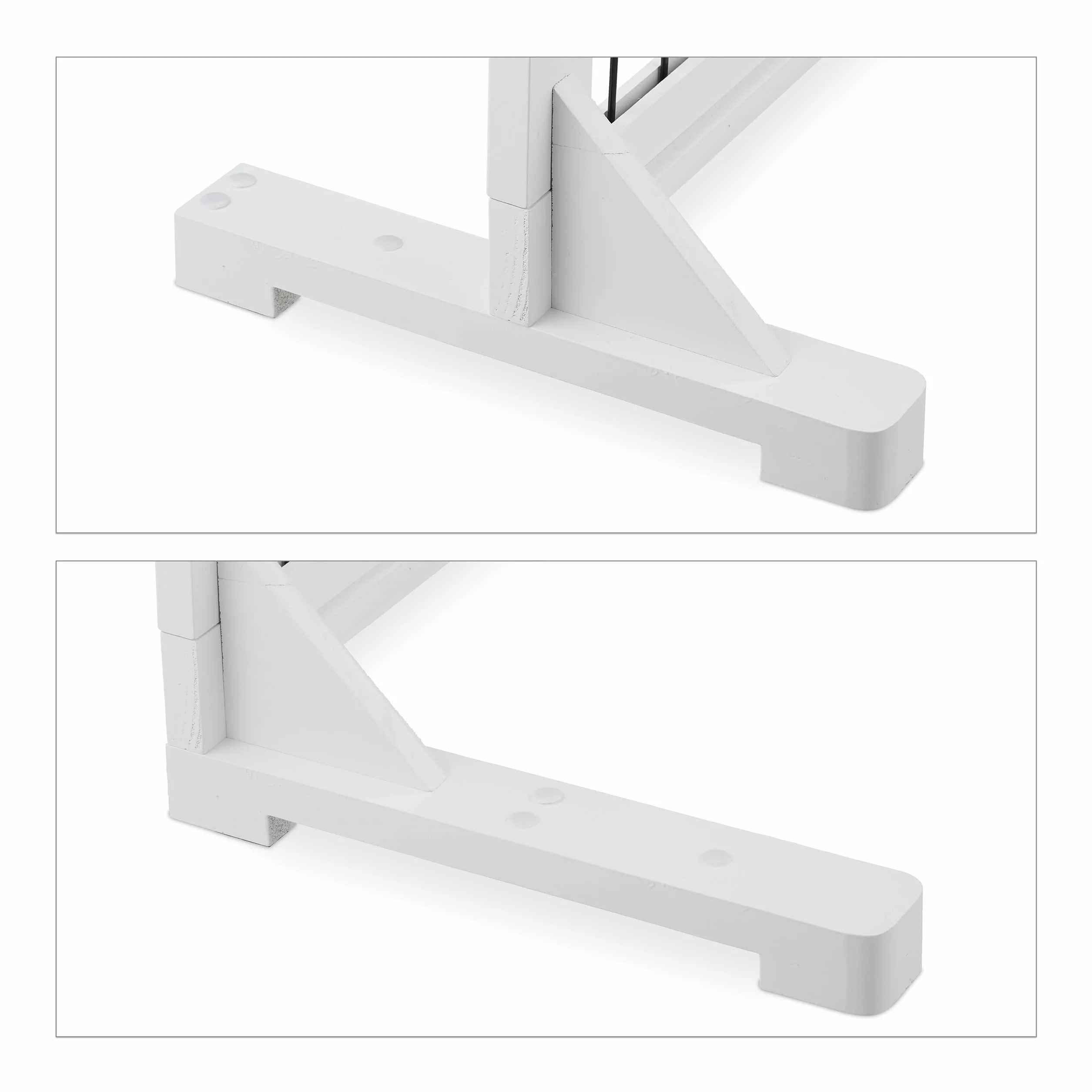 Relaxdays Barrera Seguridad Niños y Perros, Valla Protectora Puerta o Escalera, sin Taladrar, 56 x 70-115cm, Blanca