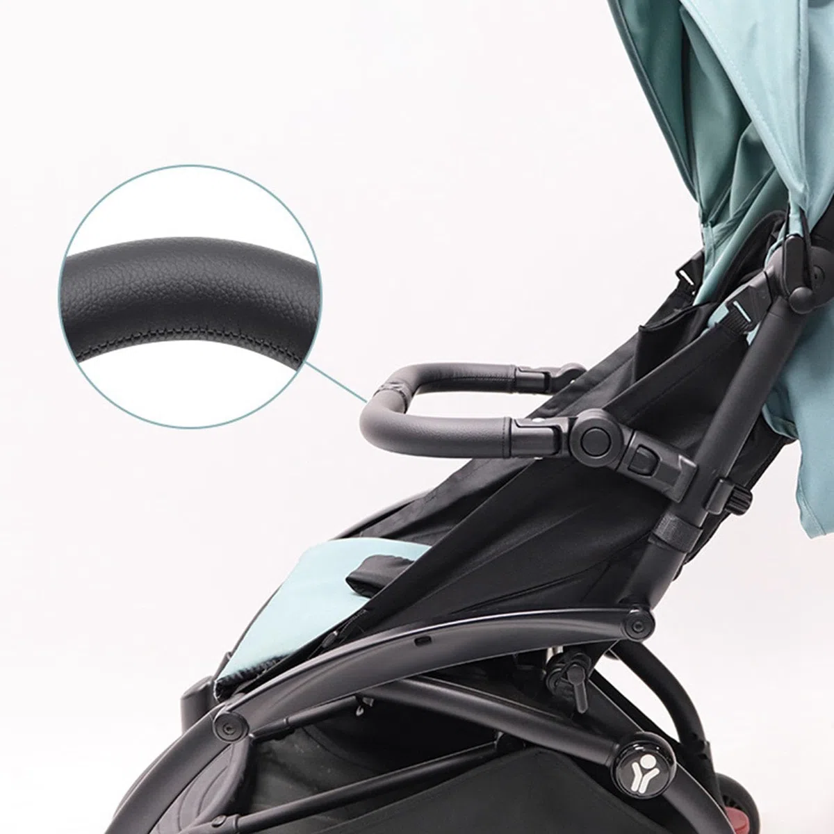 perfeclan Barra de mano delantera para carrito de bebé, barra de soporte universal para carrito con asa y reposabrazos para