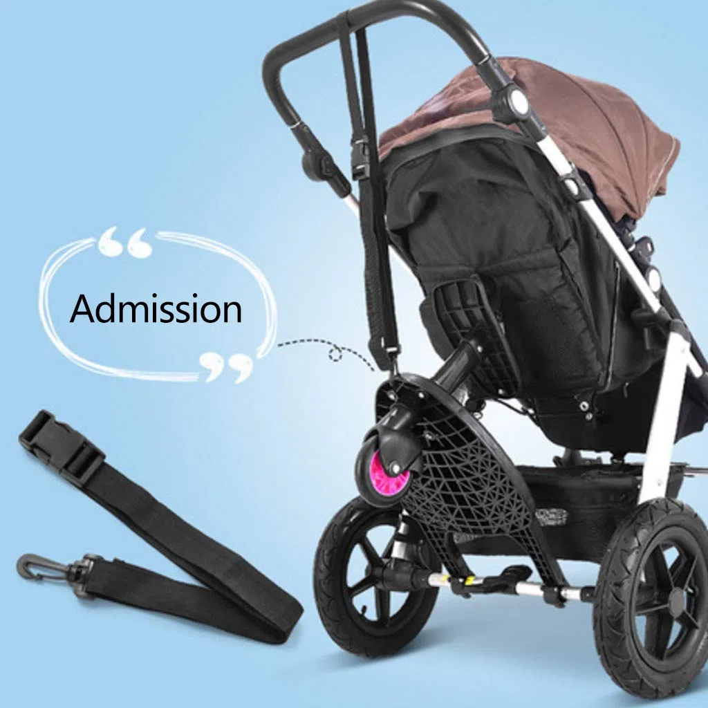 Plataforma Carrito Bebe con Asiento Patinete Carro Desmontable y Ensamblable (Rosa)