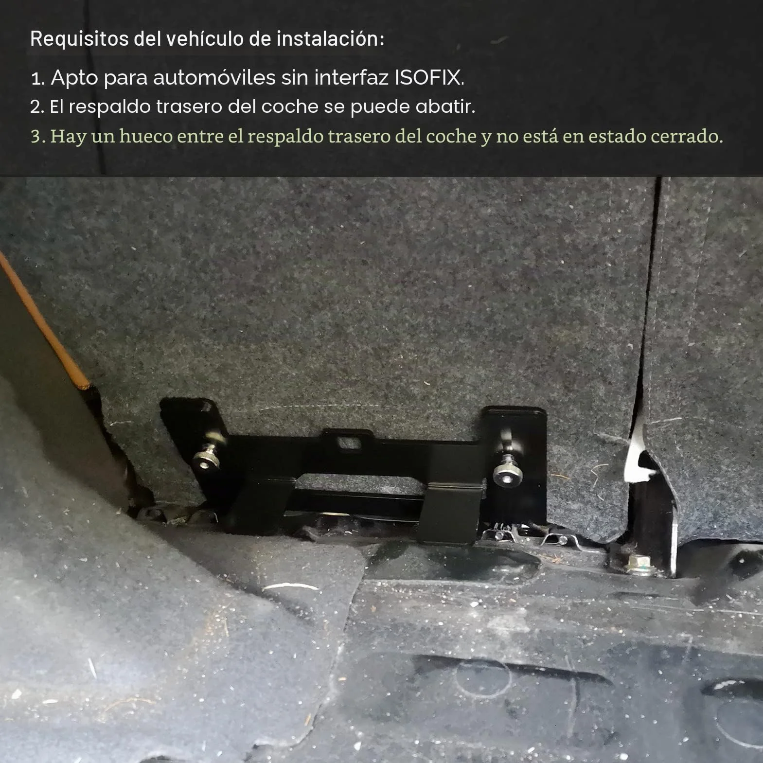 ISOFIX para Coche Homologado Geevorks Kit de Montaje de Anclaje de Sujeción Soporte de Adaptador isofix para Asiento de Coche y Auto