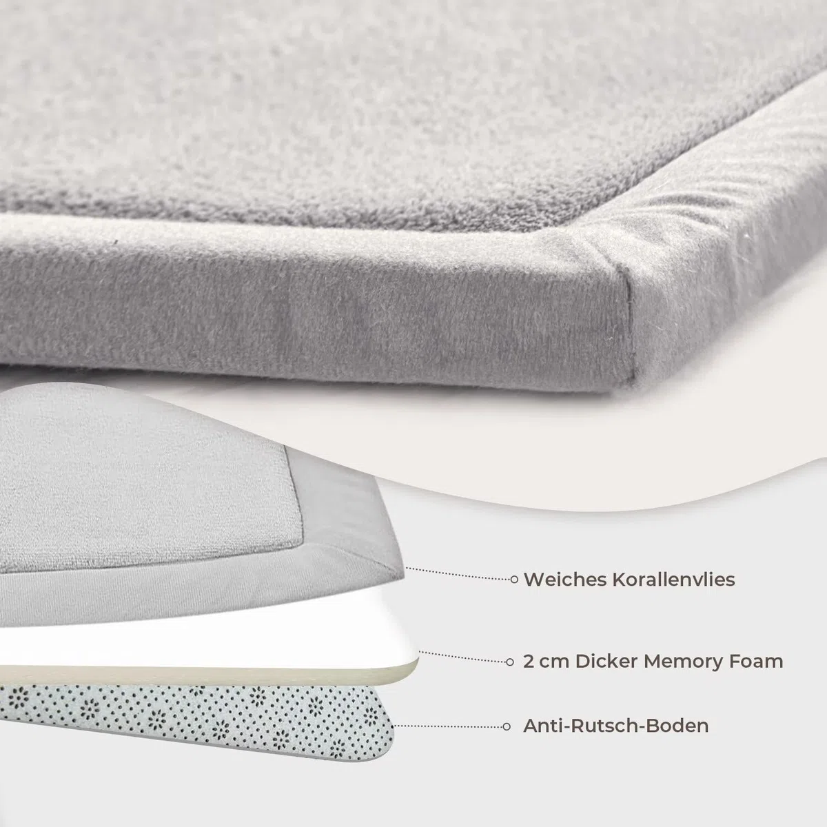 Engrosamiento Coral Terciopelo Alfombra Manta de rastreo para niños Alfombras Suaves de Tatami Antideslizante para niños Enlarge Play Mat (Gris, 100 * 200CM)