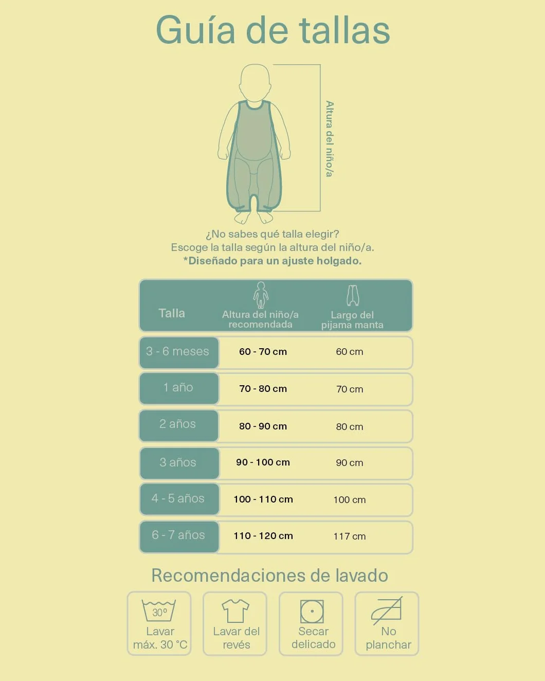 molis&co. Pijama Manta. 2.5 TOG. 2 años. Ideal para Entretiempo e Invierno. Green Garden. 100% algodón.