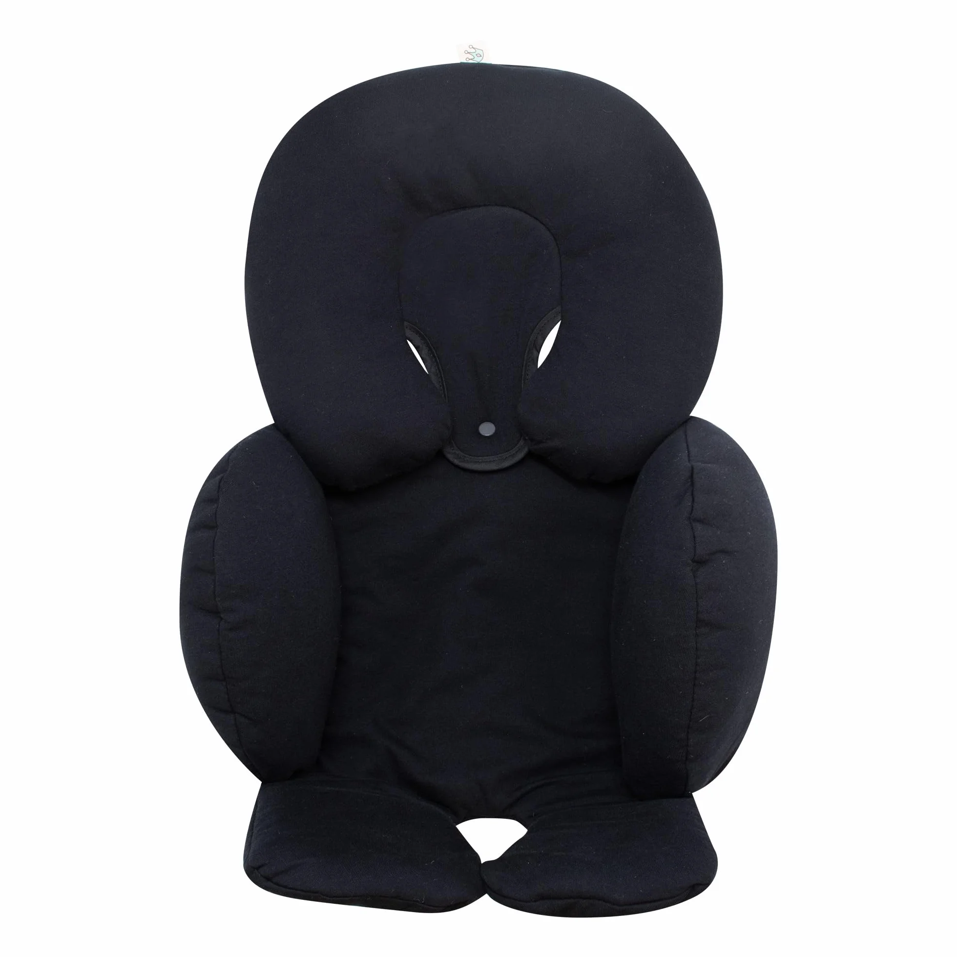 JYOKO Reductor Universal Bebé 2 Piezas Algodón Orgánico Cochecito Silla Coche Grupo 0 Soporte Cabeza Cuerpo Black Series