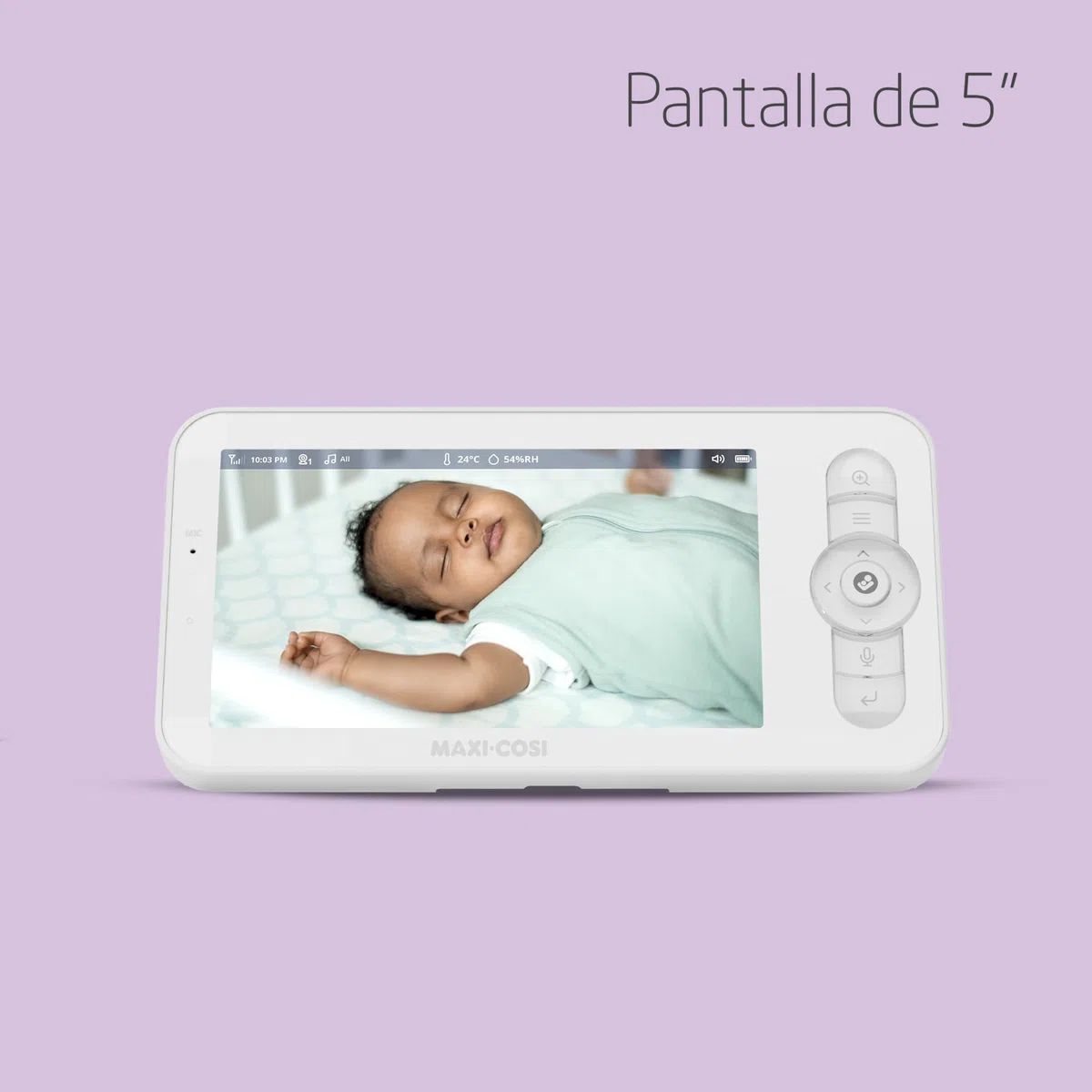Maxi-Cosi See Pro, Vigilabebés con Cámara Inteligente, Traductor de Llanto, Baby Monitor, Detección Automática de Movimiento, Vídeo Ultra HD (2K), Pantalla de 5", parte de Maxi-Cosi Connected Home