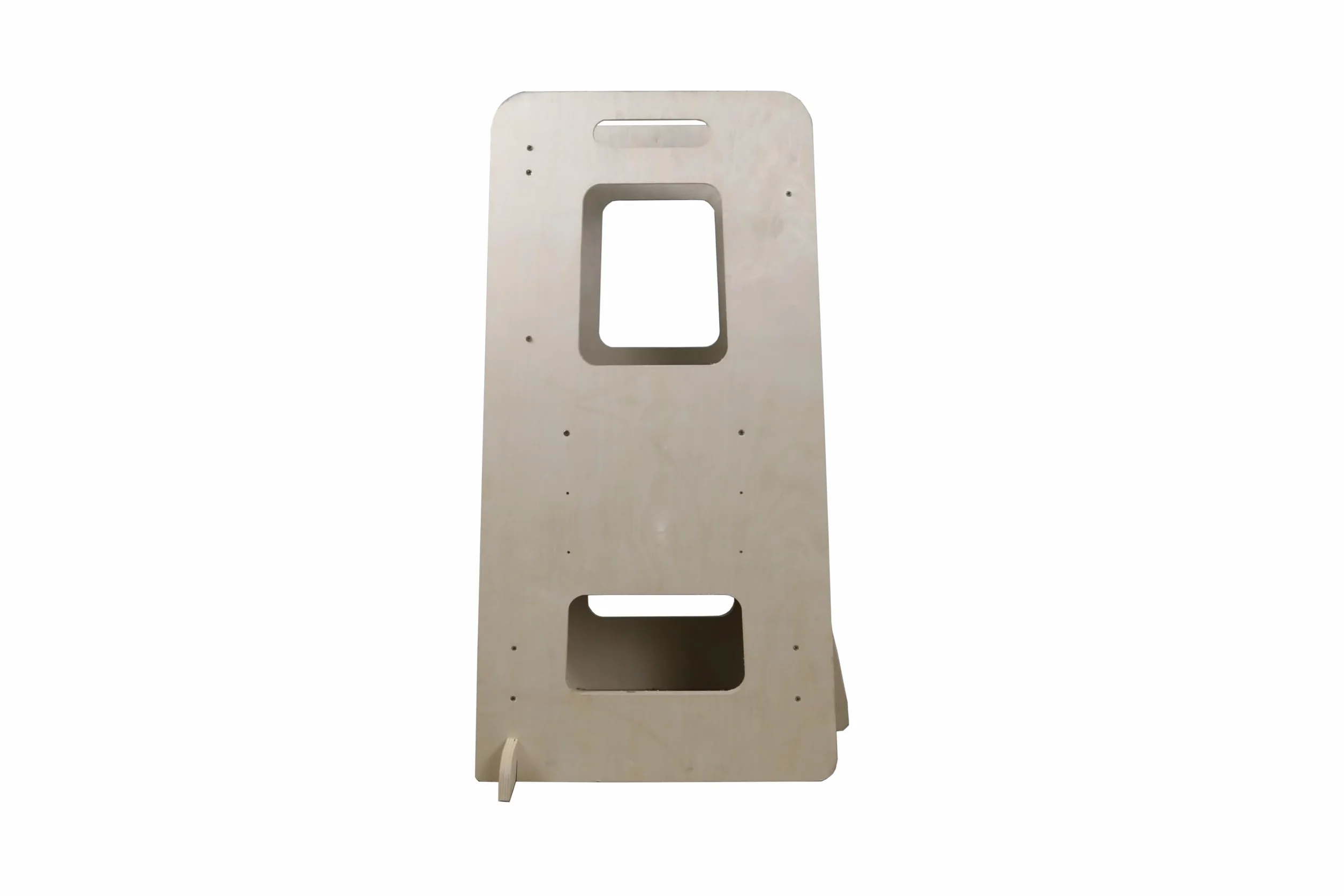Torre de Aprendizaje Montessori de Madera Natural con Altura Regulable para Bebé (Camel)