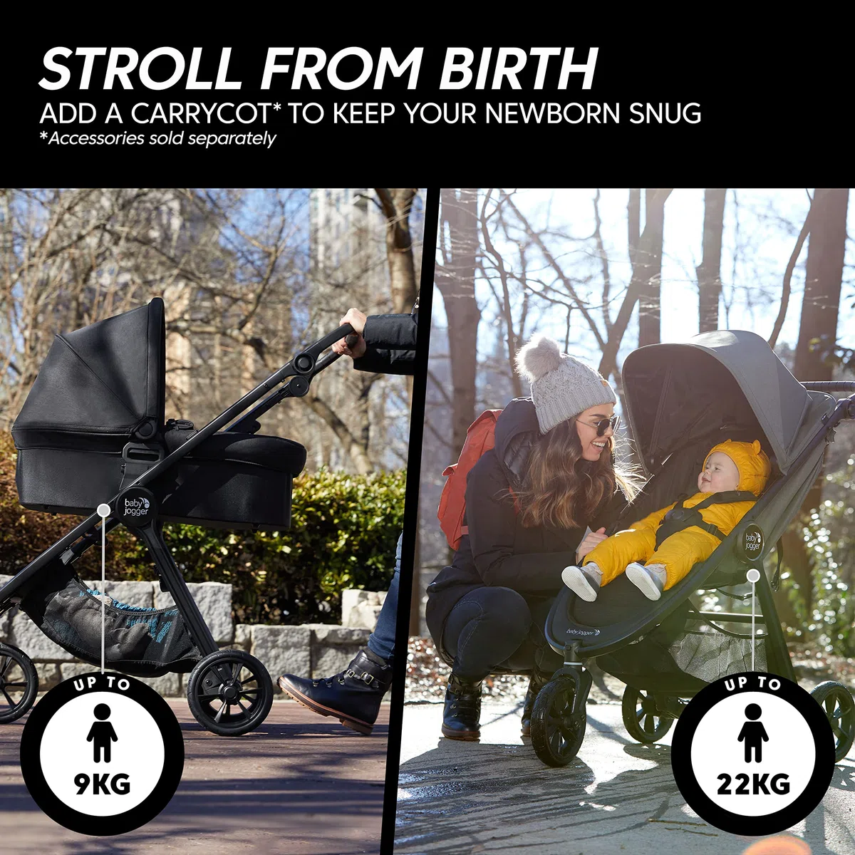 Baby Jogger City Mini GT2 - Cochecito todo terreno | Cochecito ligero y plegable | Negro opulento