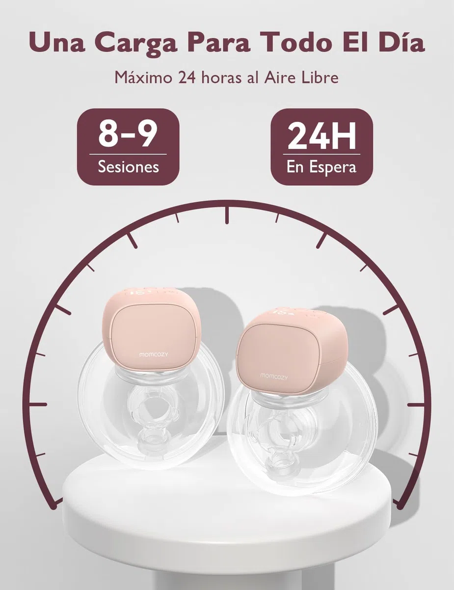 Momcozy S9 Pro Sacaleches Electricos Actualizados, Sacaleches Manos Libres con Pantalla LED, Extractor de Leche Eléctrico Portátil con 2 Modos y 9 Niveles