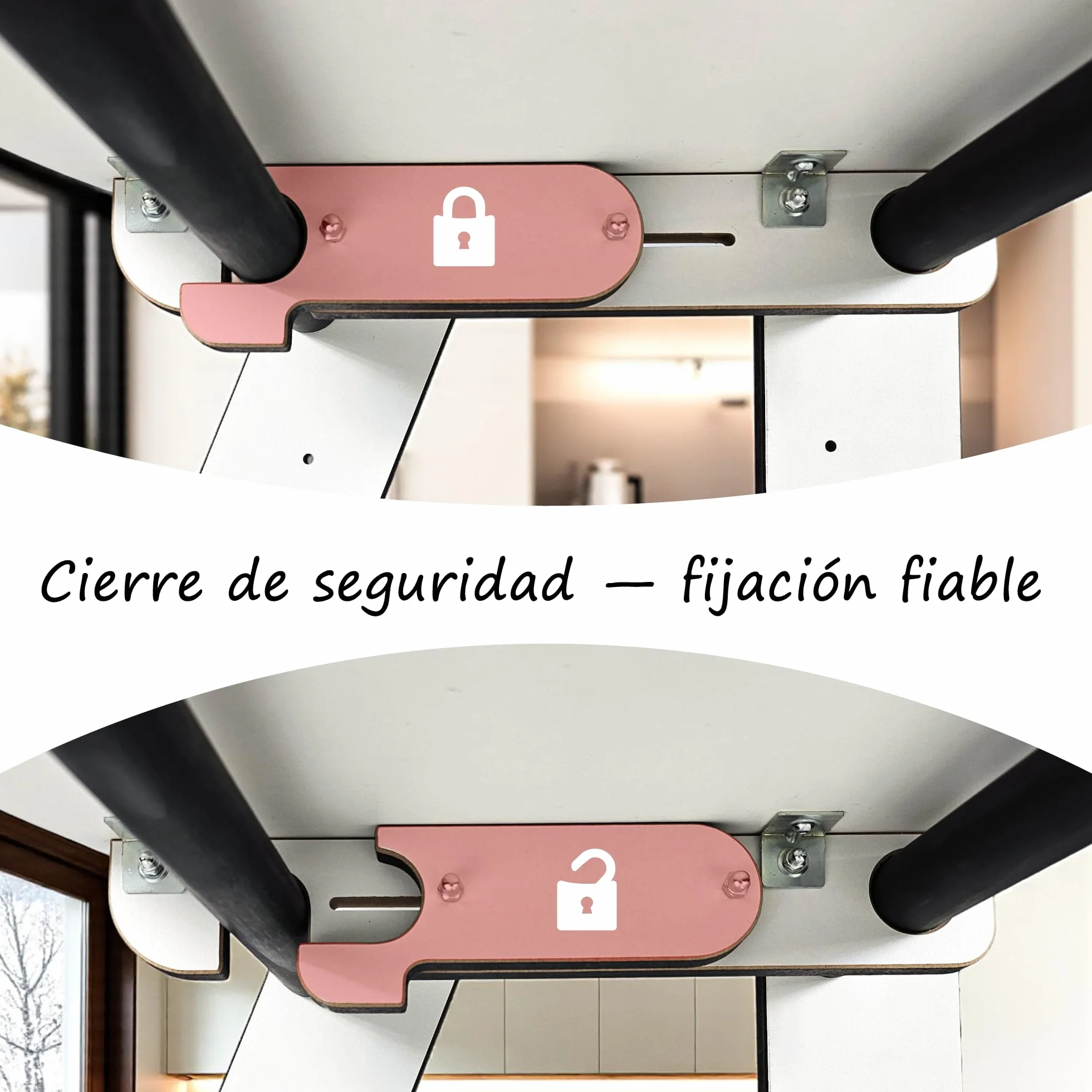 Torre de Aprendizaje Montessori Blanca Compacta, Evolutiva Niños, Escalera 2 Peldaños, Taburete Infantil