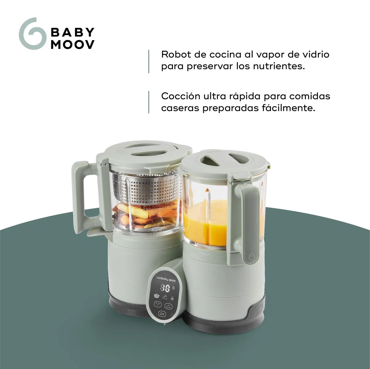 Babymoov Robot de cocina Nutribaby Glass
