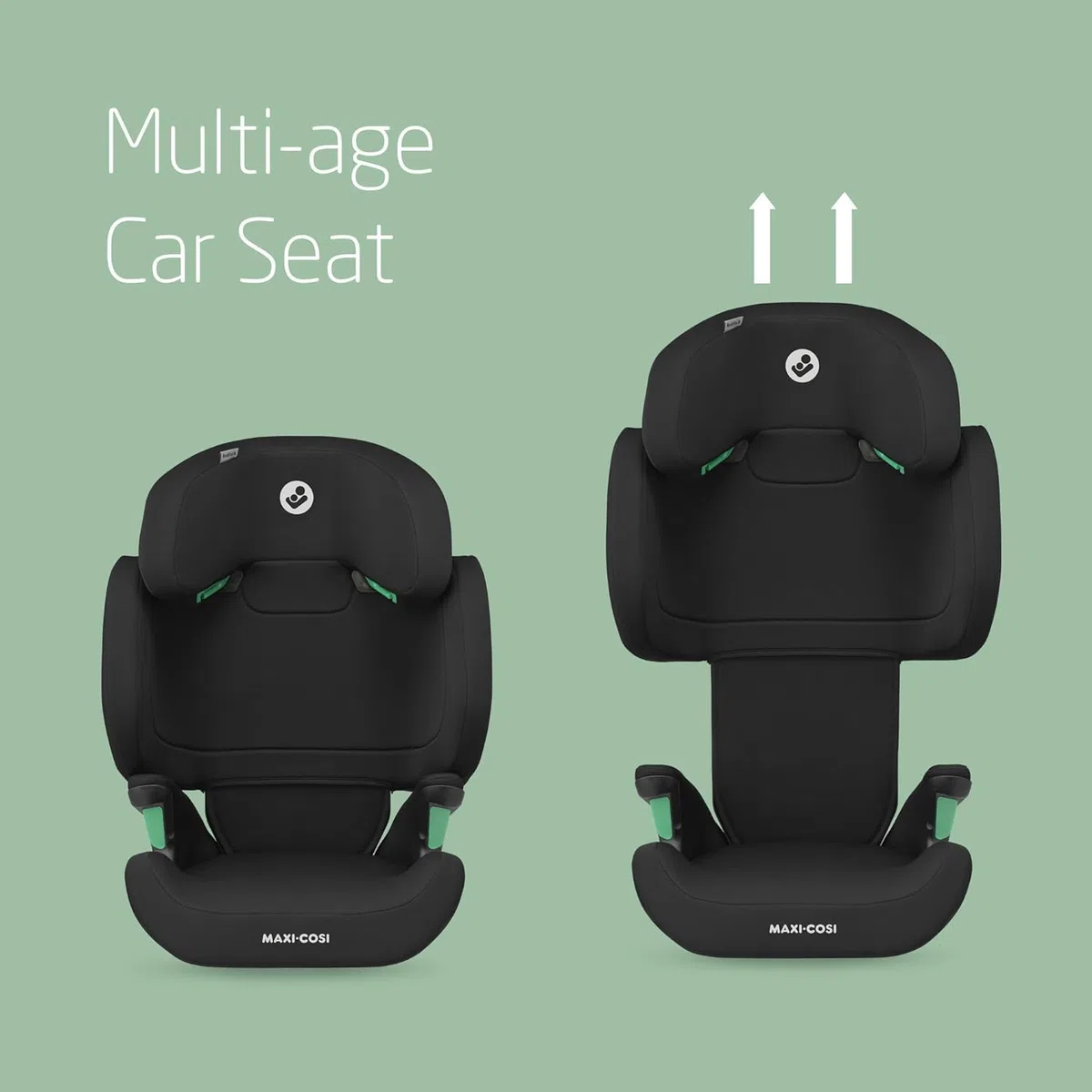 Maxi-Cosi RodiFix M i-Size, Silla de Coche Respaldo Alto, 3,5 -12 años, 100 - 150 cm, Silla Coche ISOFIX, Protección Impactos Laterales G-CELL, Altura Ajustable, Abrochado Rápido y Fácil, Basic Black