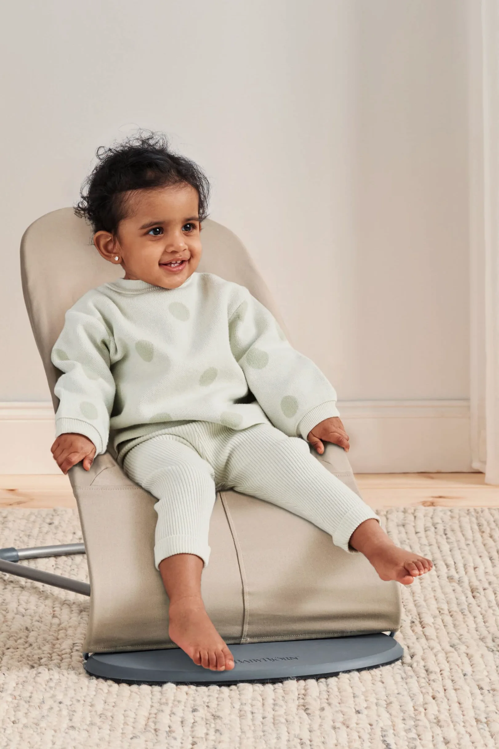 BabyBjörn Hamaca Balance Soft, Tejido, Caqui/Beige
