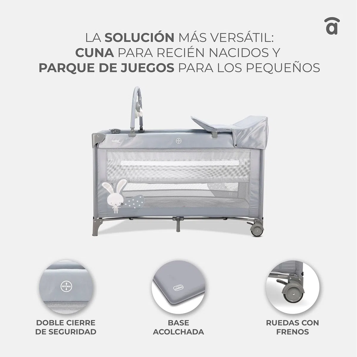 Asalvo Cuna de Viaje Completa Nórdica 18