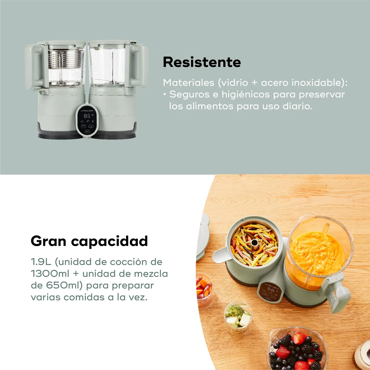 Babymoov Robot de cocina Nutribaby Glass