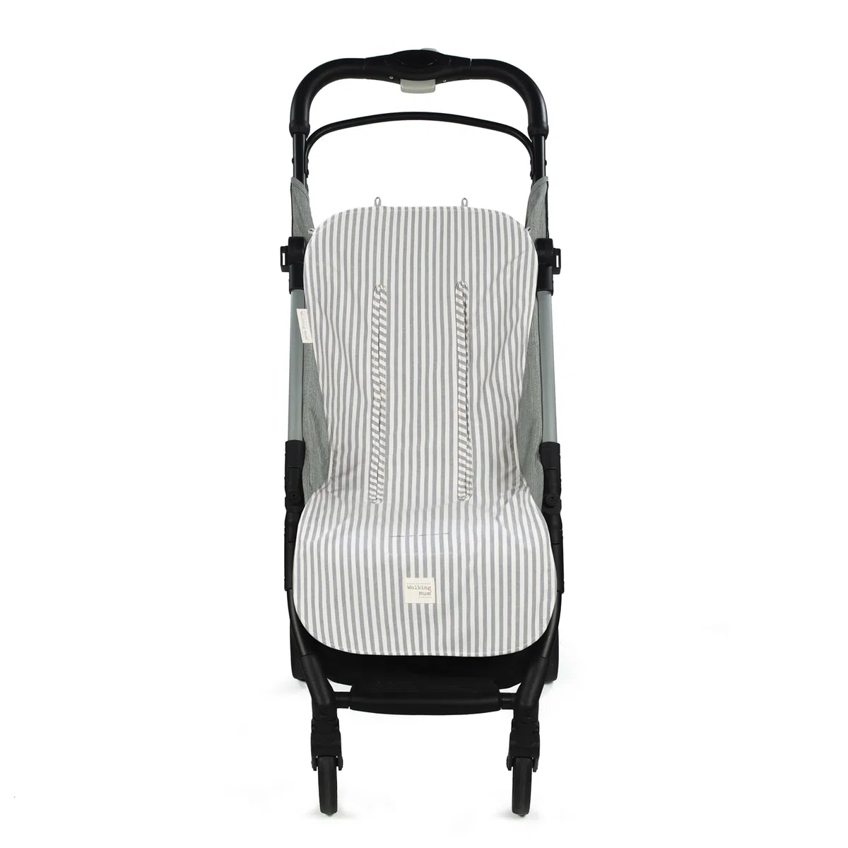 Funda colchoneta Praliné de Walking Mum (Rayas Matcha)
