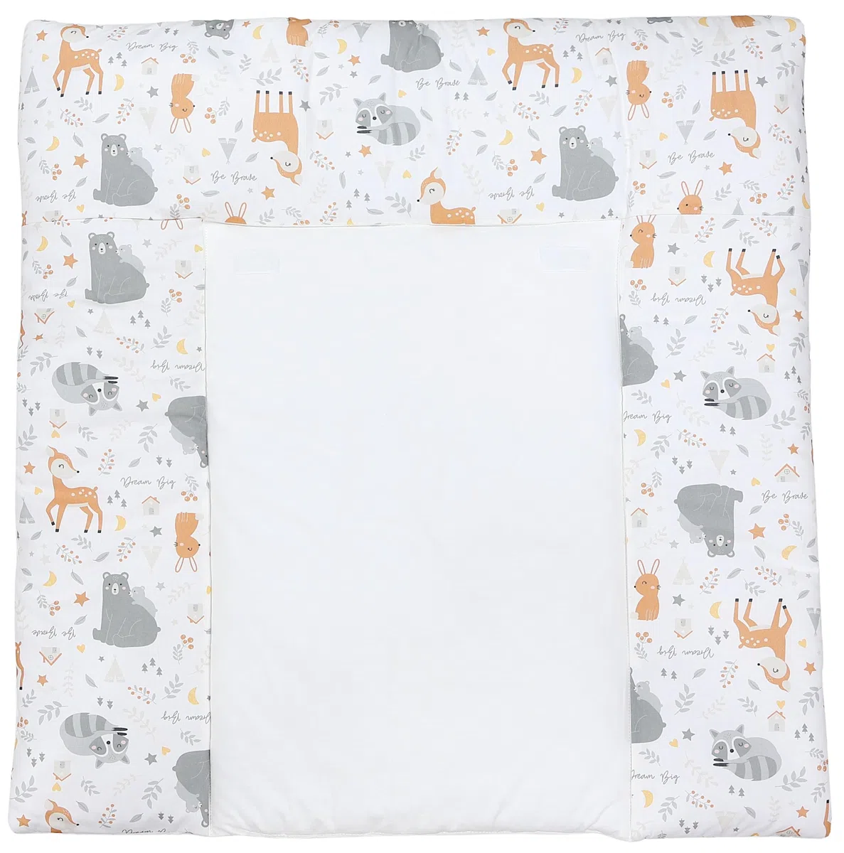 TupTam Colchón para Cambiador con 2 Cubiertas de Rizo Bebé, Los Animales Salvajes, 76 x 76 cm