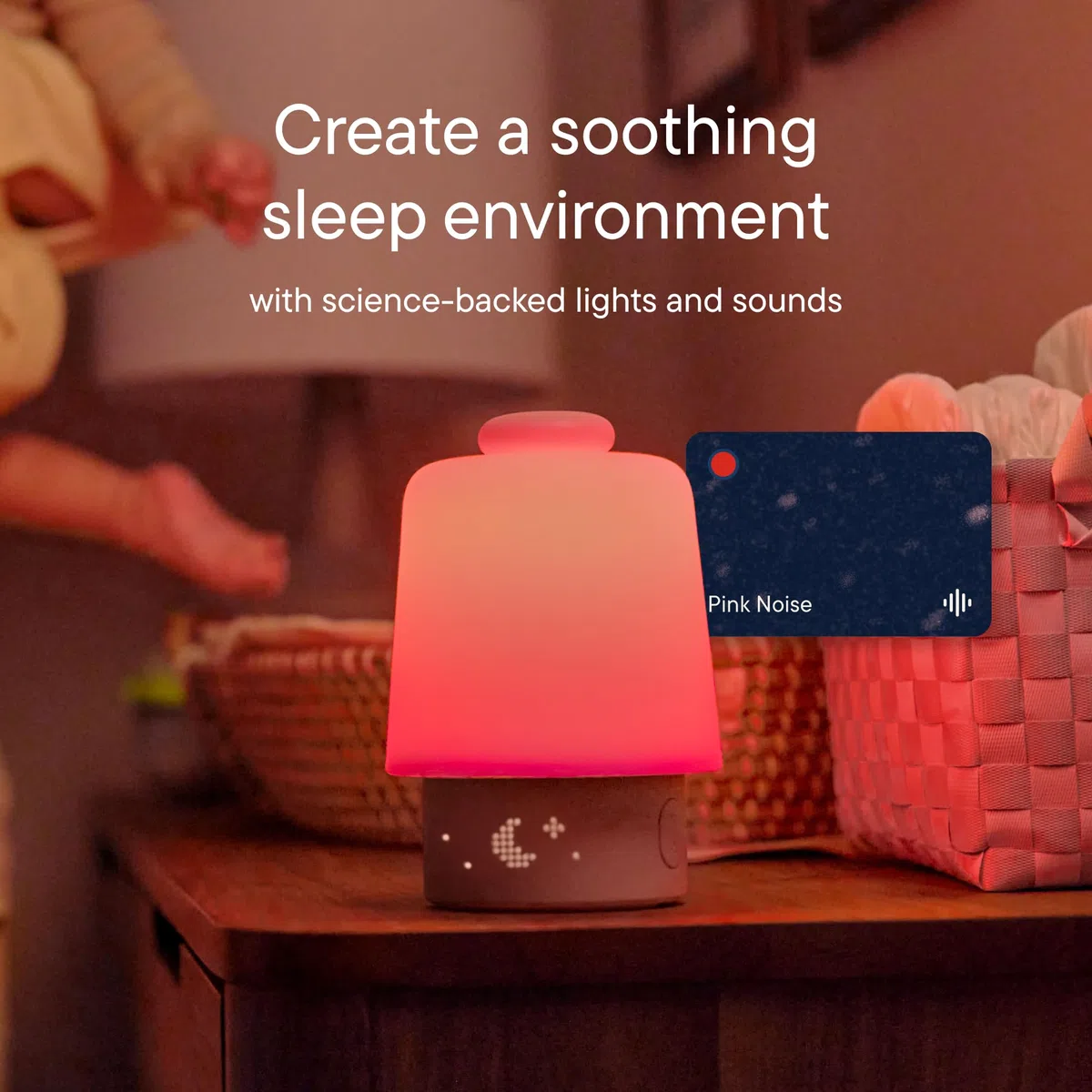 Hatch Baby Soporte para dormir, máquina de sonido, luz nocturna | Registry Essential, constructor de rutinas, reloj despertador de tiempo de aumento, ruido blanco, historias de guardería, dormitorio