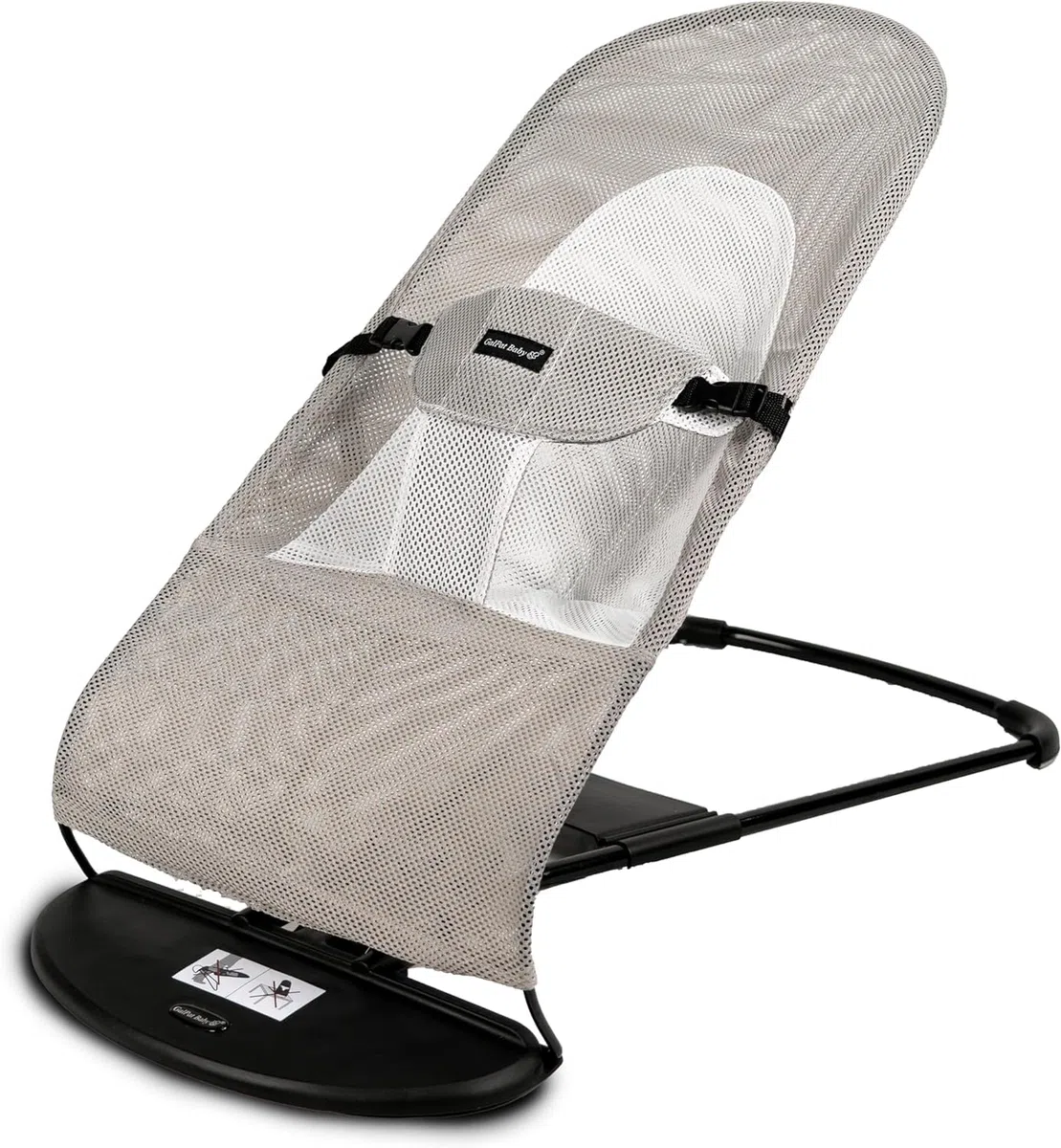 GalPat Baby - Funda Hamaca Compatible con BabyBjorn y GalPat Baby Transpirable - Asiento para Hamaca de bebé Transpirable - Color Gris (Funda + Bolsa DE Transporte)