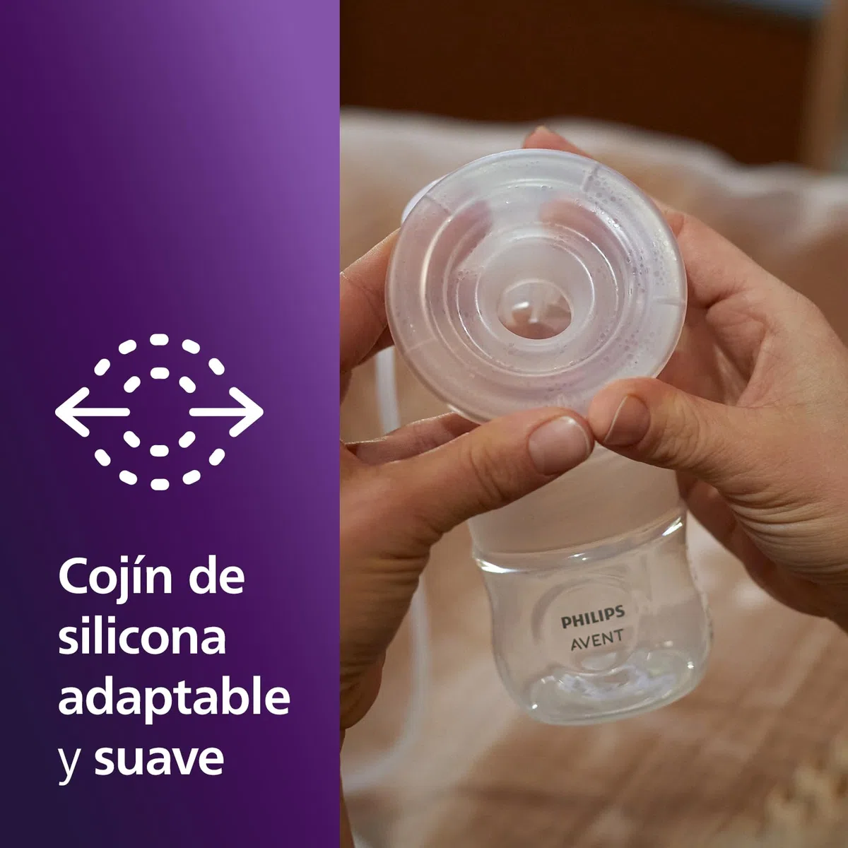 Philips Avent extractor de leche eléctrico sencillo, potencia hospitalaria, motor recargable y silencioso para una experiencia discreta en cualquier lugar, bolsa de viaje, modelo SCF396/31