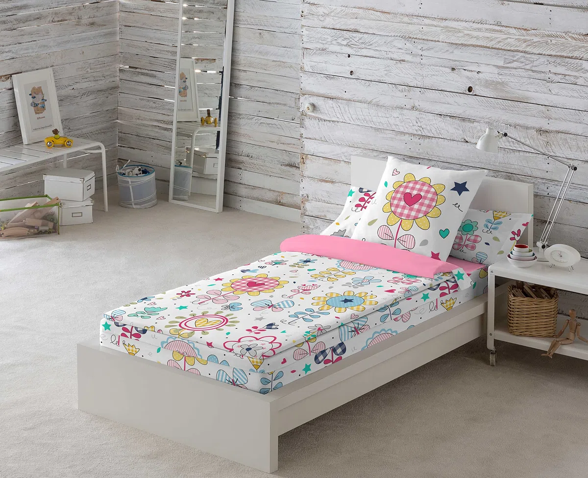 COOL KIDS Saco nórdico con Relleno Vichy Spring Cama 105