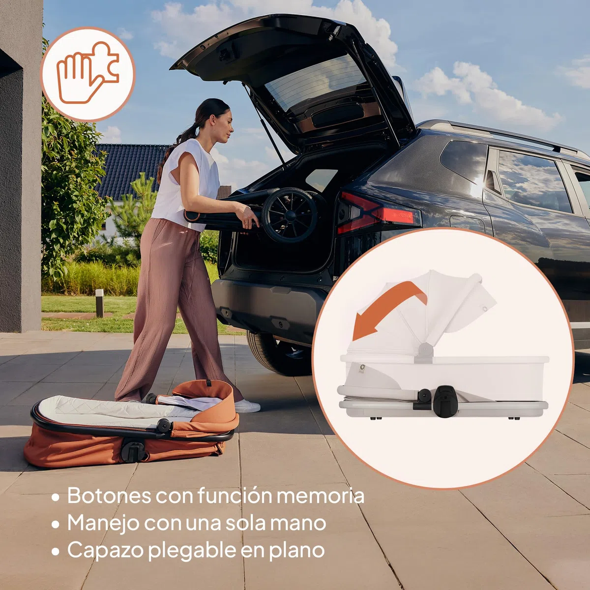 Lionelo Layla Carrito 2 en 1 Cochecito de Bebé (0-4 Años, Hasta 22 Kg), Capazo y Silla de Paseo, Asiento Reversible, Posición Reclinable, Ruedas PU, Suspensión, Capota Impermeable UPF50+
