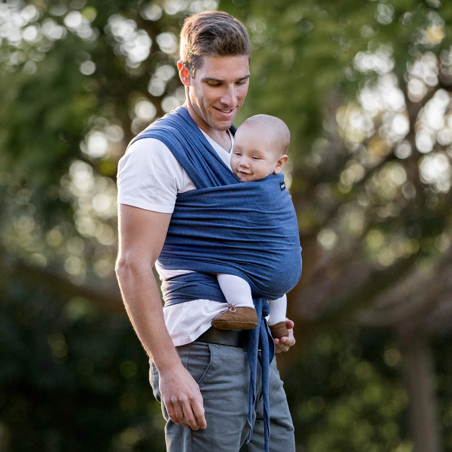 Suavinex Baby Wrap Fular Portabebés Elástico para Recién Nacidos hasta 8 kg Azul