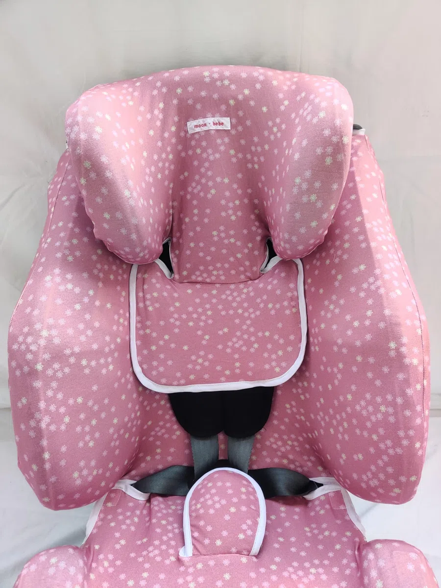 moon-bebe Fund de algodón para Silla de Coche Compatible con Klippan Triofix Century y klippan OPTI 129 (Pink)