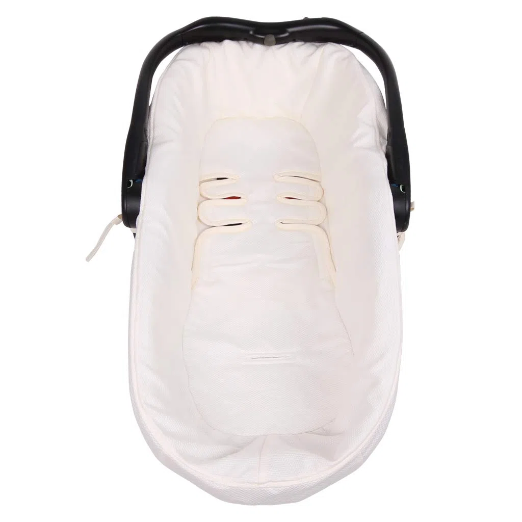 Funda Capazo Jane Matrix Light 2 PIQUE CRUDO - Acolchado Transpirable- (100% Algodón)