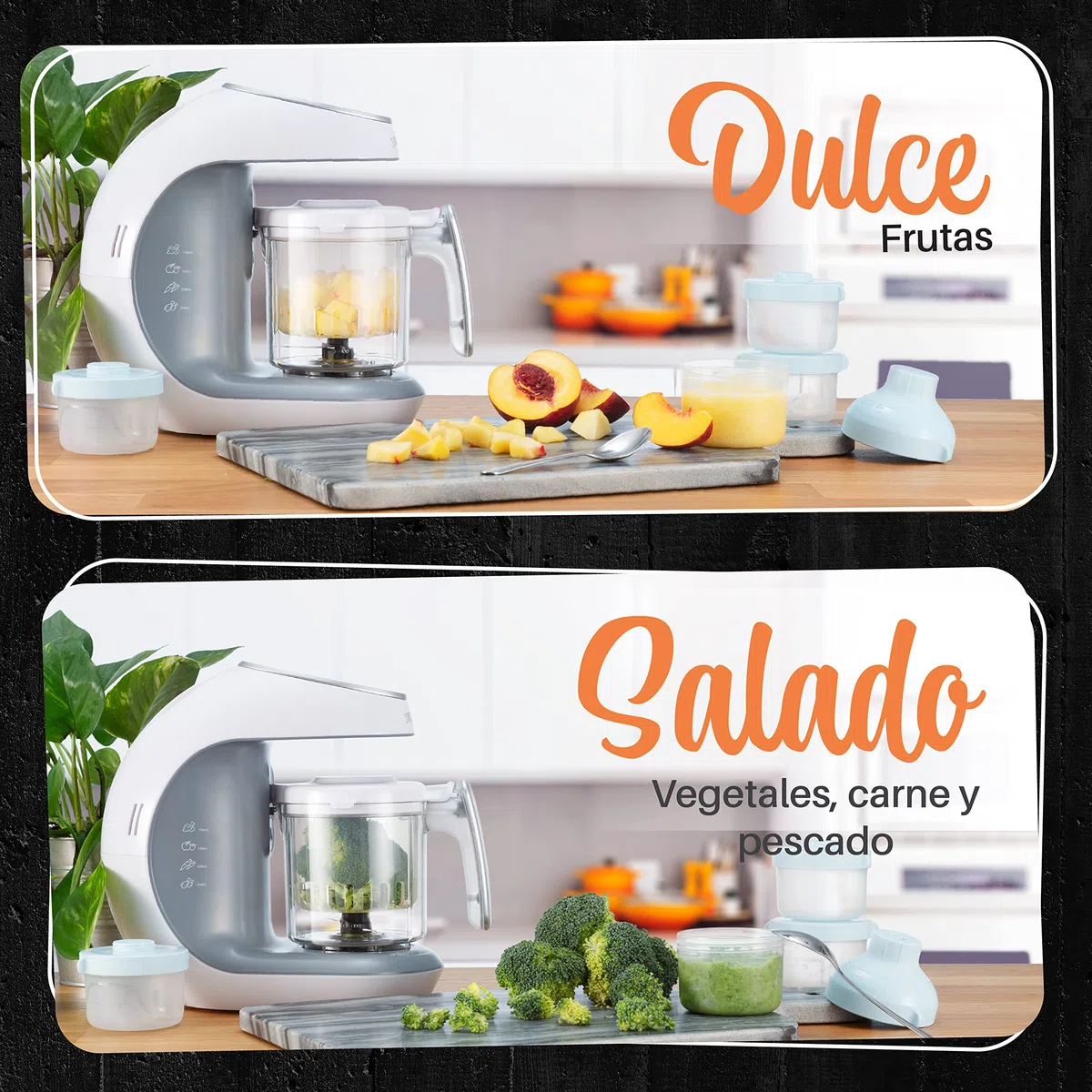 Robot Cocina Bebe - Multifunción 7 en 1 para Bebés - Al vapor, Procesador de Alimentos, Limpieza Automática, Esterilizado, Recalentar, Descongela - Robot de Cocina bebe