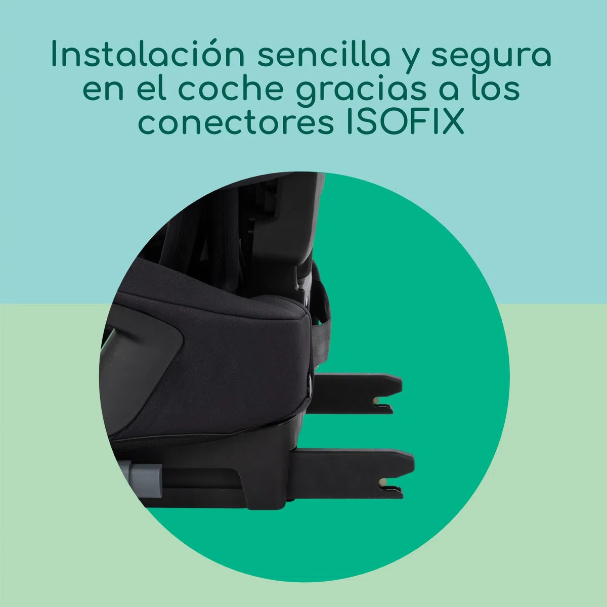 Bebeconfort Ever & Go i-Size, Silla Coche Evolutiva, 15 meses-12 años, 76-150 cm, Silla Coche Plegable de Viaje ISOFIX, Compacta y Ligera (5kg), 15 Posiciones Reposacabezas, Full Black